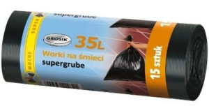 GROSIK Worki na Śmieci LD 35 L 15 szt.
