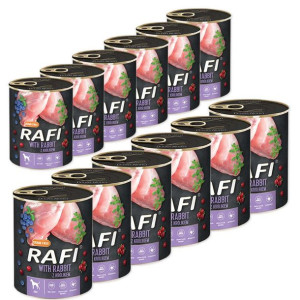 Karma dla Psa Rafi Z Królikiem 12x800g