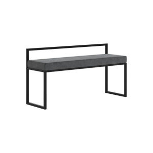 Ławeczka industrialna ze stali, nowoczesna pufa, taboret Judit 70x32cm loft