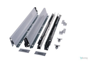 Szuflada Tandembox  Antaro 300 mm niska szara komplet Blum