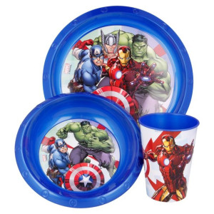 Avengers Zestaw 3 naczyń dla dzieci PREZENT Marvel