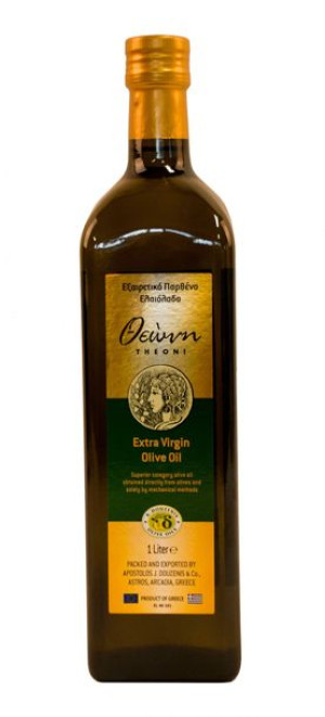 THEONI niefiltrowana oliwa z oliwek extra virgin 1 litr