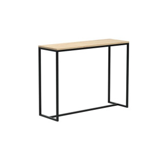 Loftowa konsola Siva do przedpokoju fornir dąb naturalny 1,8cm 110x35cm