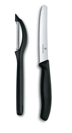 Victorinox zestaw pikutek + obieraczka kolor czarny