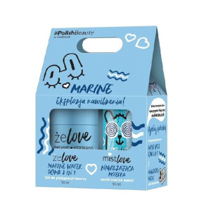 Floslek #Polishbeauty Zestaw Marine (Mgiełka 95 ml+ Żel do twarzy 50 ml)