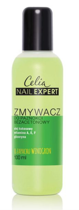 CELIA Zmywacz Do Paznokci BEZACETONOWY Winogrono