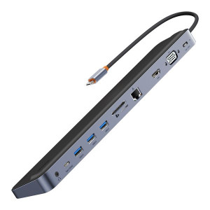 Baseus EliteJoy Gen2 11-Port | Adapter Hub 11w1 USB Type-C Data i PD / HDMI