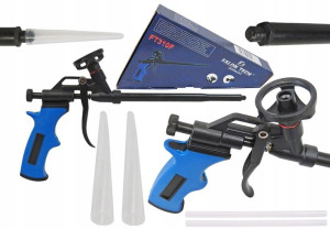 Pistolet Do Pianki Montażowej Teflon + 4 Końcówki
