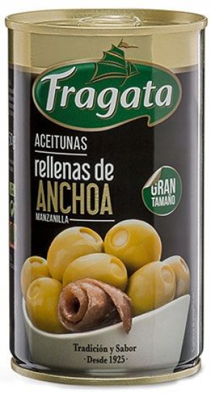 Fragata Oliwki zielone nadziewane anchoas 300 g