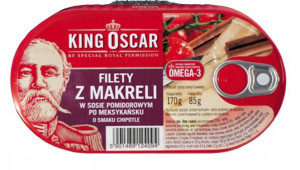 King Oscar Filety z makreli w sosie chipotle 170 g