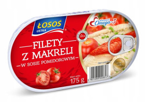 Filety z makreli w sosie pomidorowym Łosoś Ustka