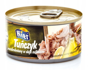 Tuńczyk sałatkowy w oleju roślinnym 170g Kier