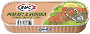 BMC Pulpety z łososia w sosie koperkowym 175g