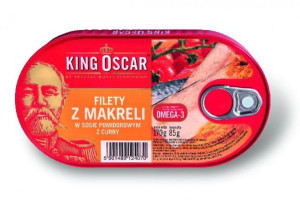 King Oscar Filety z makreli z curry 160g
