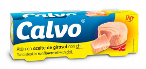 Steki tuńczyka w oleju z chilli 3x80g