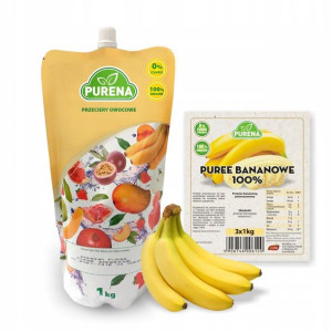 PURENA Puree Bananowe 100% 1kg