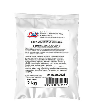 EMIX Lody Americanos w Proszku o Smaku Czekoladowym 2,35kg