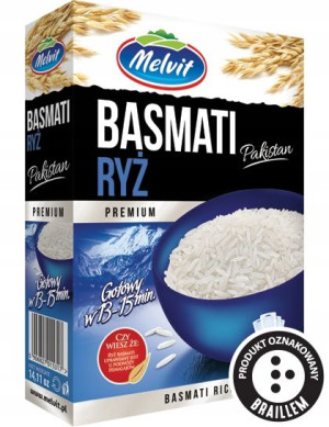 Ryż Basmati Melvit 4x100g