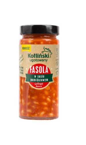 KOTLIŃSKI Ugotowany fasola w sosie pomidorowym