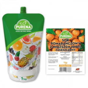 PURENA Sok Pomarańczowy z Miąższem 1kg