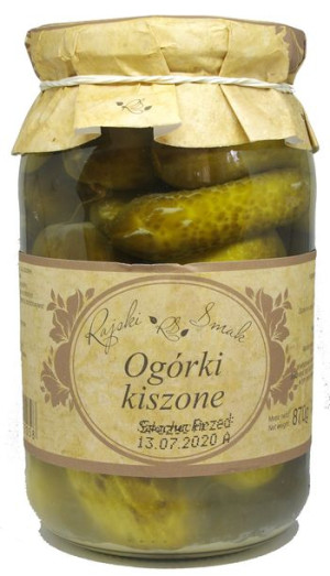RAJSKI SMAK Ogórki Kiszone 870g