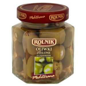 Rolnik Oliwki zielone z czosnkiem 280g