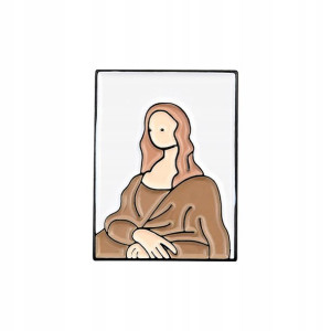 PINS Przypinka Obraz Znany Mona Lisa Da Vinci