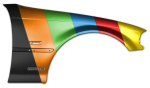 Błotnik prawy BMW 3 E46 COUPE 98-02 400 STAHLGRAU
