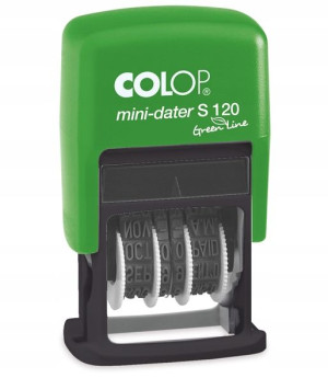 Datownik Ekologiczny Colop Mini S120 + Czarny Tusz