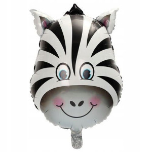 Balon Foliowy Zebra Głowa 36CM ZOO