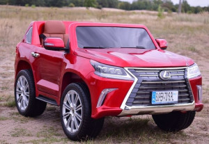 Samochód na akumulator Lexus LX570 Lakierowany Czerwony