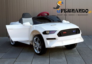 Pojazd auto na akumulator Ford Mustang biały