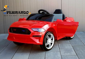 Pojazd auto na akumulator Ford Mustang czerwony