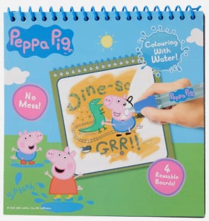 Kolorowanka Malowanka wodna + pędzel Świnka Peppa