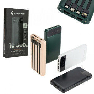 PowerBank 10 000 mAh 2,1A 4 przewody VERGIONIC