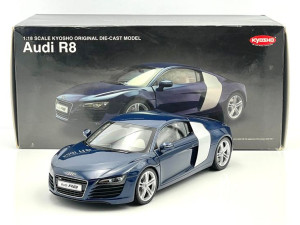(USED) Audi R8 (Blue) Kyosho 1:18