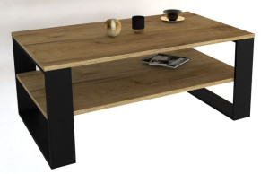 Stolik kawowy w stylu loft nowoczesnym złoty