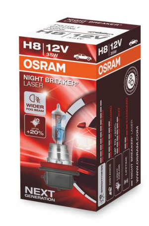 Żarówka H8 35w 12v Night Breaker Laser +150%
