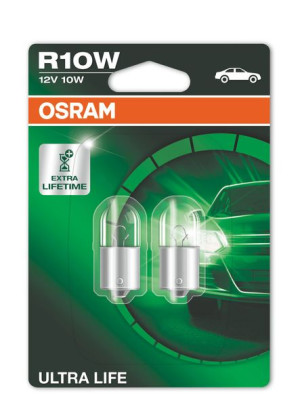 Żarówka R10w 12v Osram Ultra Life 2 Sztuki Blister Ba15s Long Life