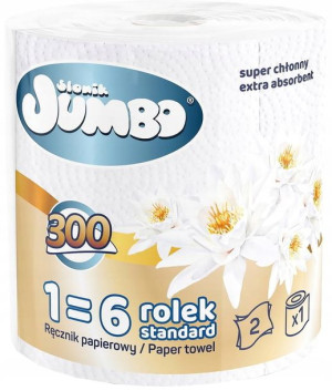 Ręcznik Kuchenny Słonik Jumbo 300 Listków 0,4 Kg.