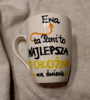 Kubek podziękowanie dla położnej 250 ml.