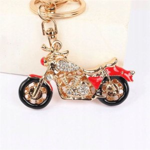 BRELOCZEK MOTOR cyrkonie brelok do kluczy motocykl