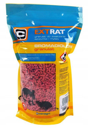 Trutka na myszy i szczury, granulat 1 kg, Extrat,