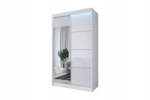 Szafa przesuwna 120cm lustro Lacobel Wzory Kolory