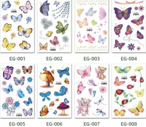 Tatuaż Tatuaże Zmywalne 3D Blister Mix Wzorów