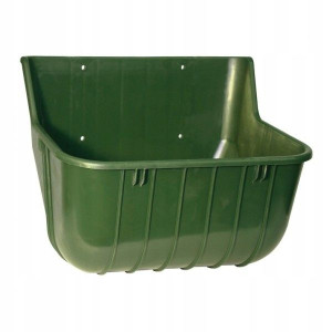Karmidło prostokątne, oliwkowy, 15 l, Kerbl- 5 szt
