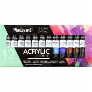 FARBY AKWARELOWE Zestaw Farb Akwarelowych 12x12ml