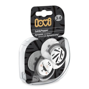 Lovi smoczek silikonowy 3-6 salt&pepp