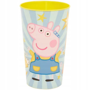 Kubek Świnka Peppa Pig Niebieski Plastikowy 260ml
