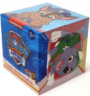 Puzzle z Klocków Kostka do układania Psi Patrol